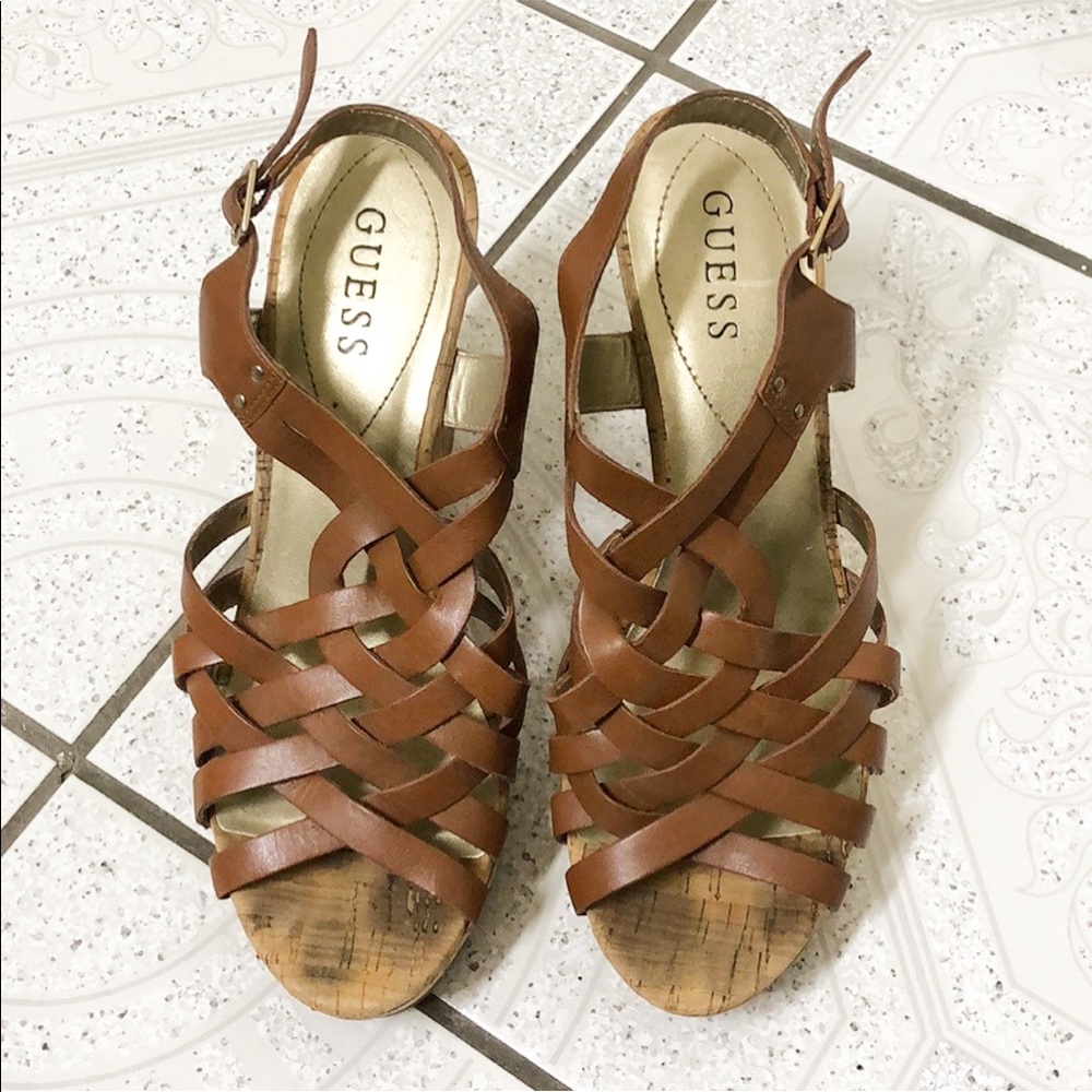 GUESS Size 9M Wedge Sandals